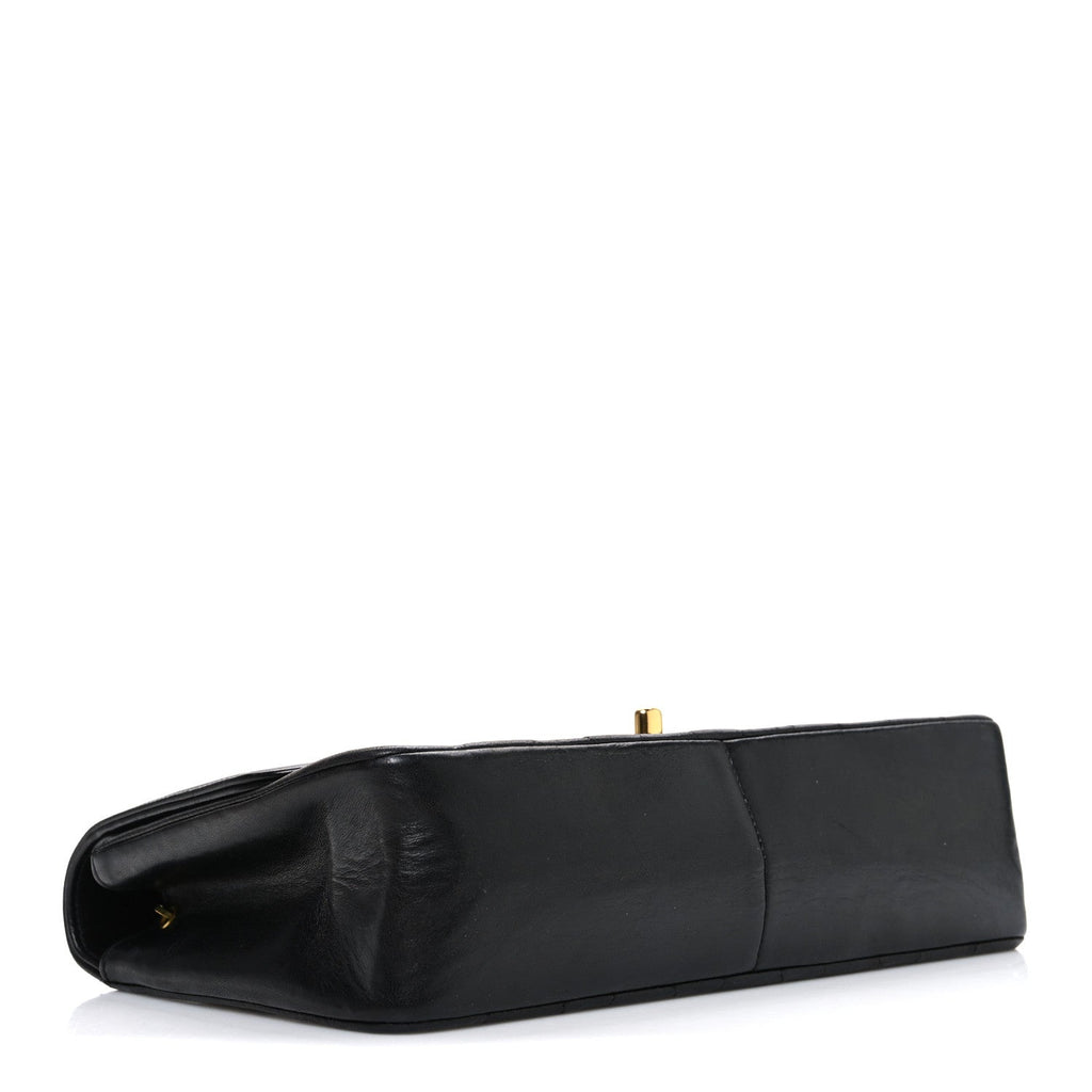 Chanel Lambskin Quilted Medium Single Flap Black
