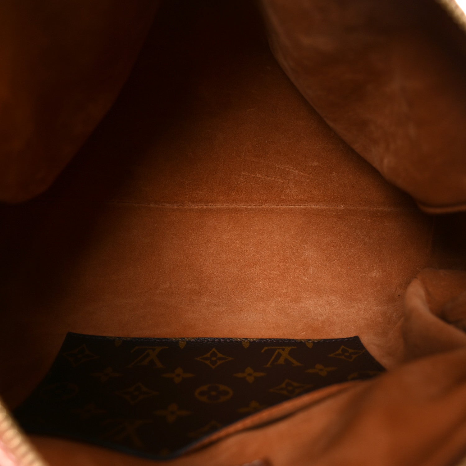 Louis Vuitton Grained Calfskin Low Key Speedy 30 Cognac