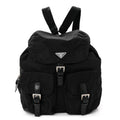 Prada Nylon Vela Medium Backpack Black