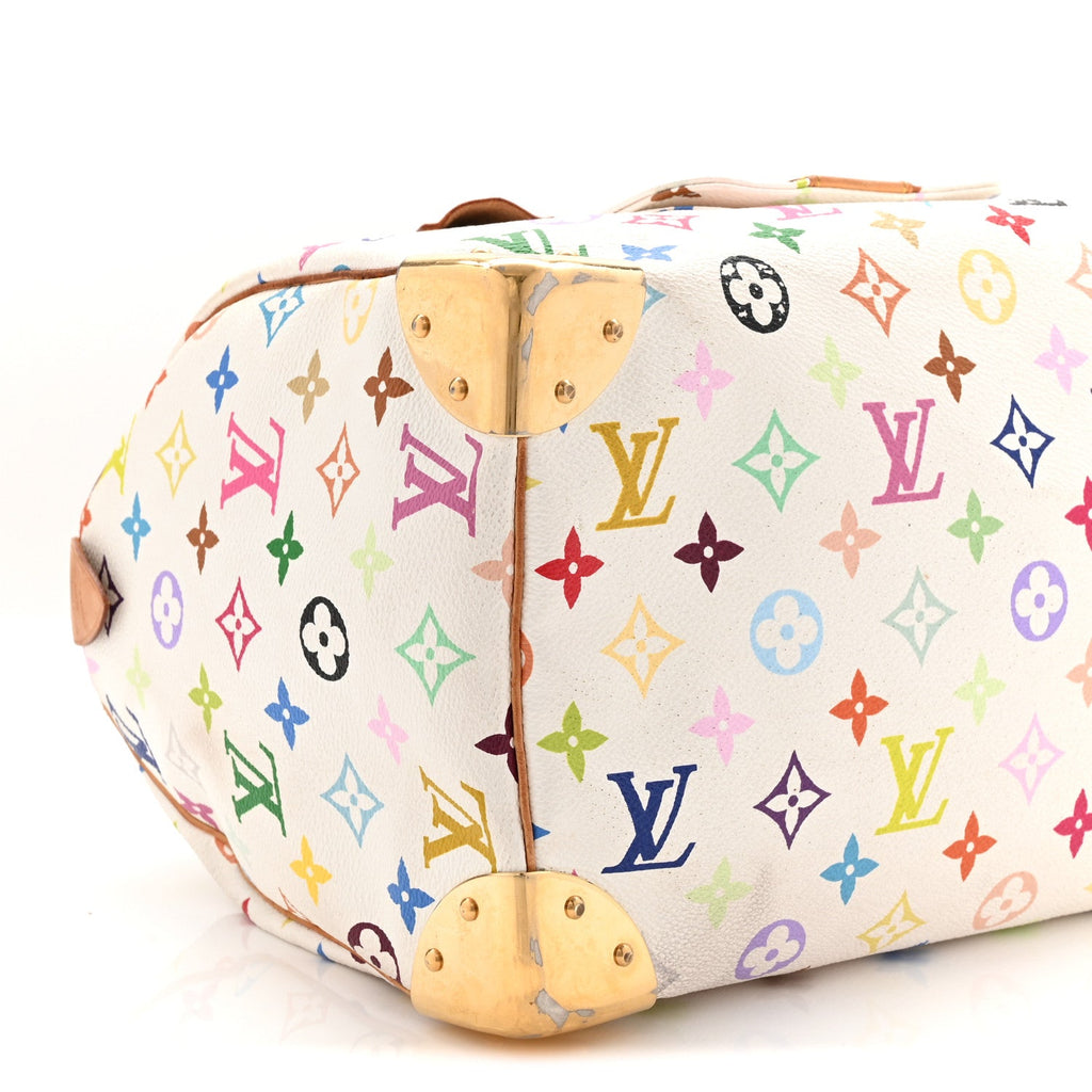 Louis Vuitton Monogram Multicolor Speedy 30 White