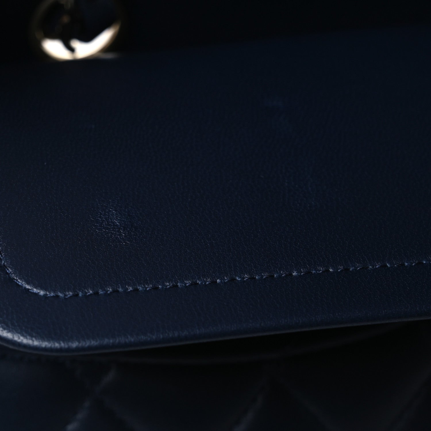 Chanel Lambskin Quilted Medium Double Flap Navy