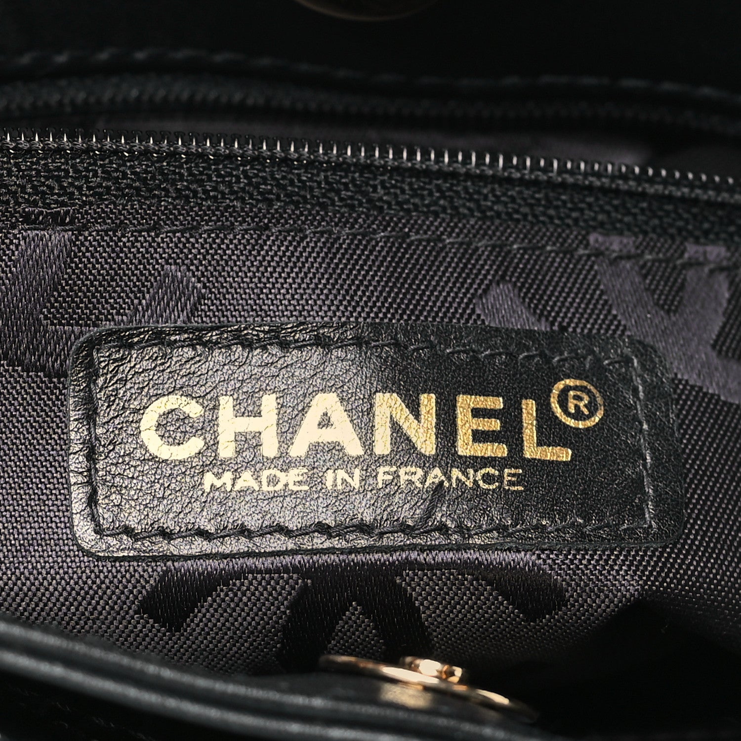 Chanel Calfskin Stitch Small Surpique Tote Black
