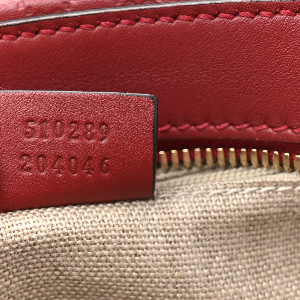 Gucci Soft Microguccissima Small Crossbody Bag Rosso