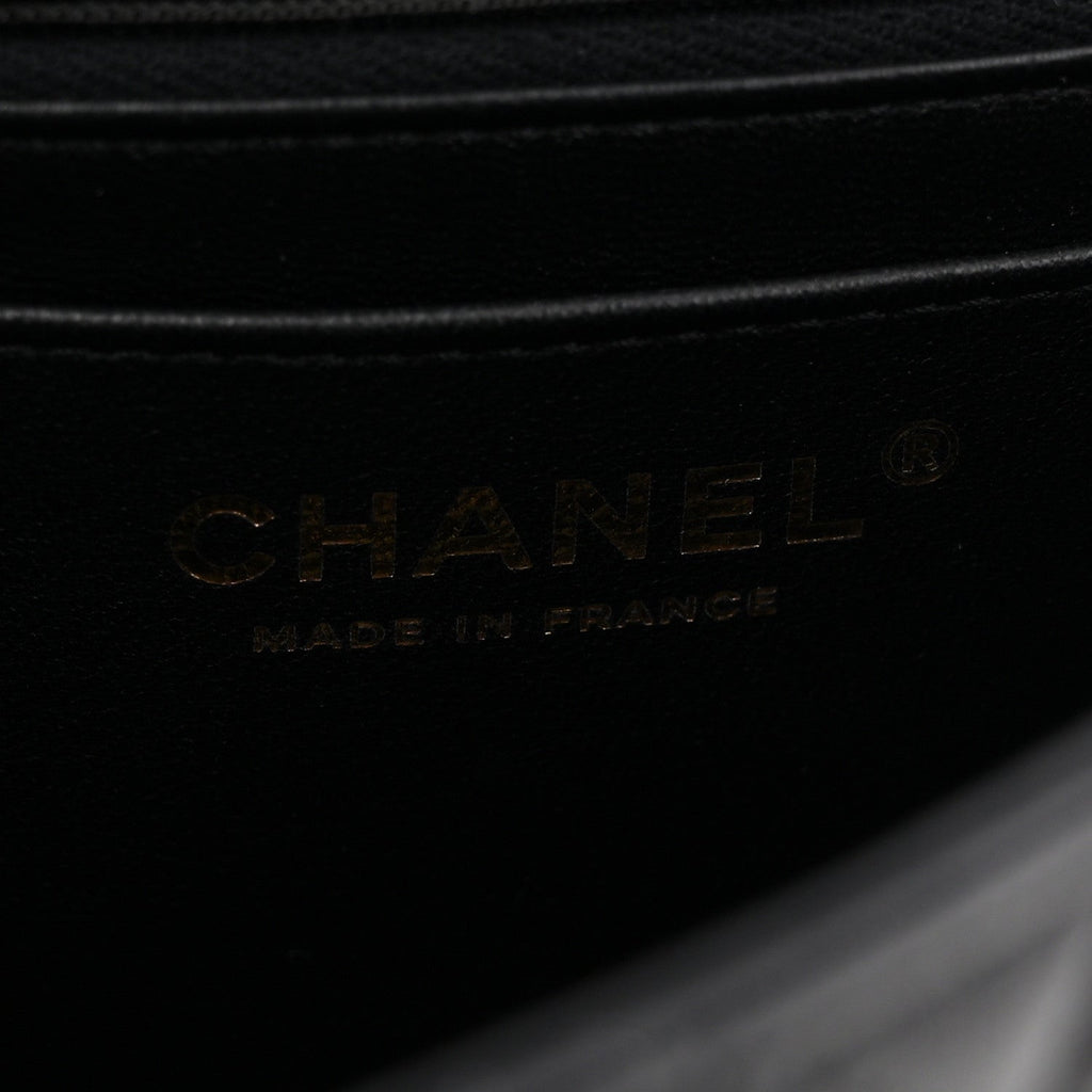 Chanel Lambskin Quilted Mini Square Flap Black