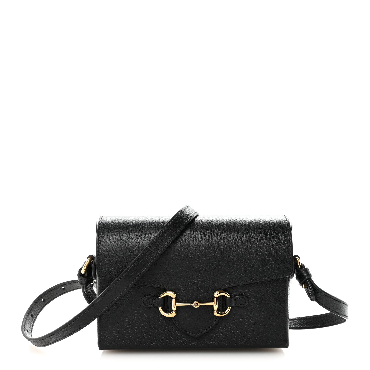 Gucci Calfskin Horsebit 1955 Shoulder Bag Black