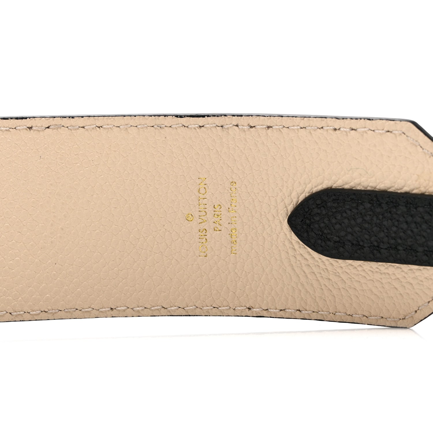 Louis Vuitton Empreinte Monogram Bandouliere Shoulder Strap Black Beige