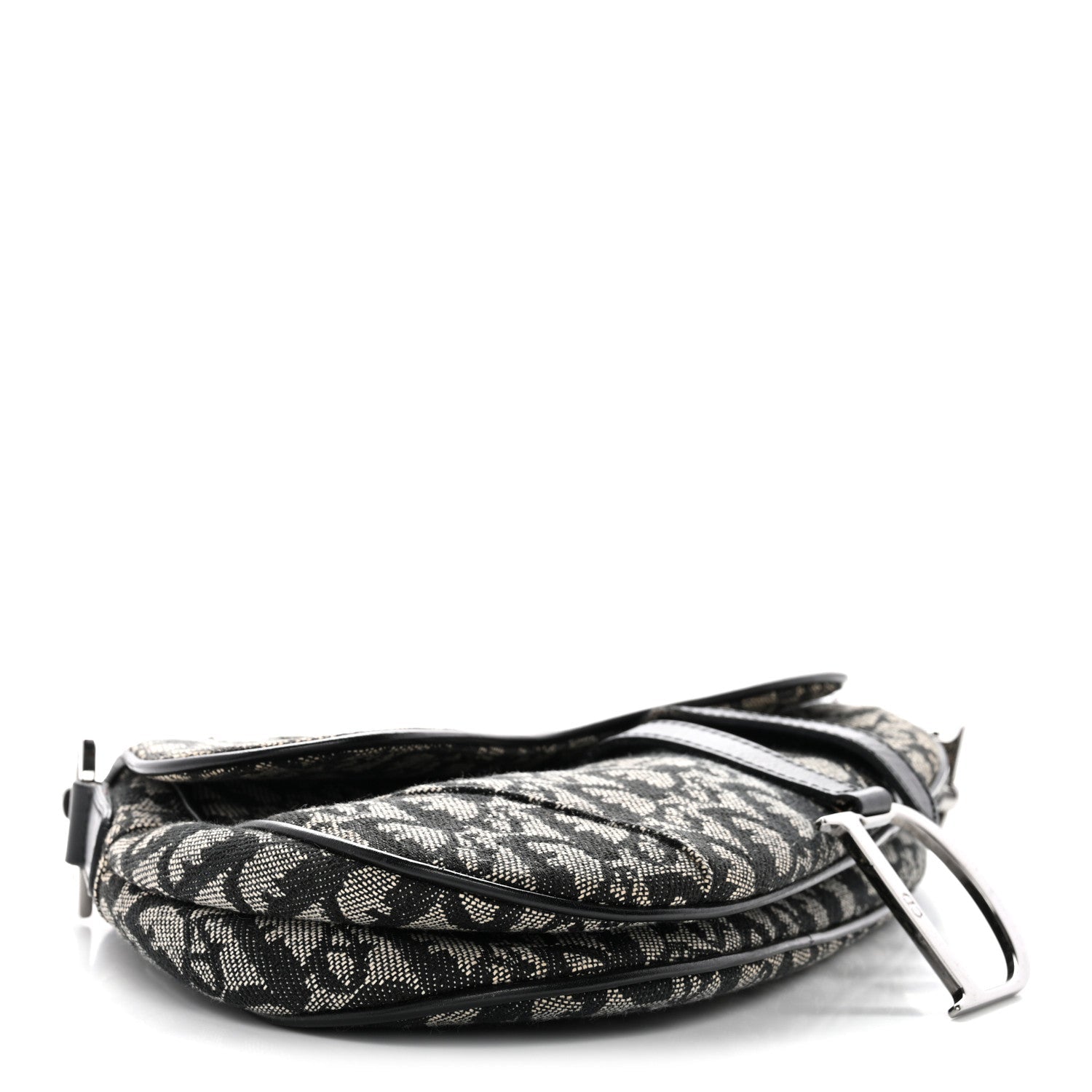 Christian Dior Monogram Saddle Bag Black