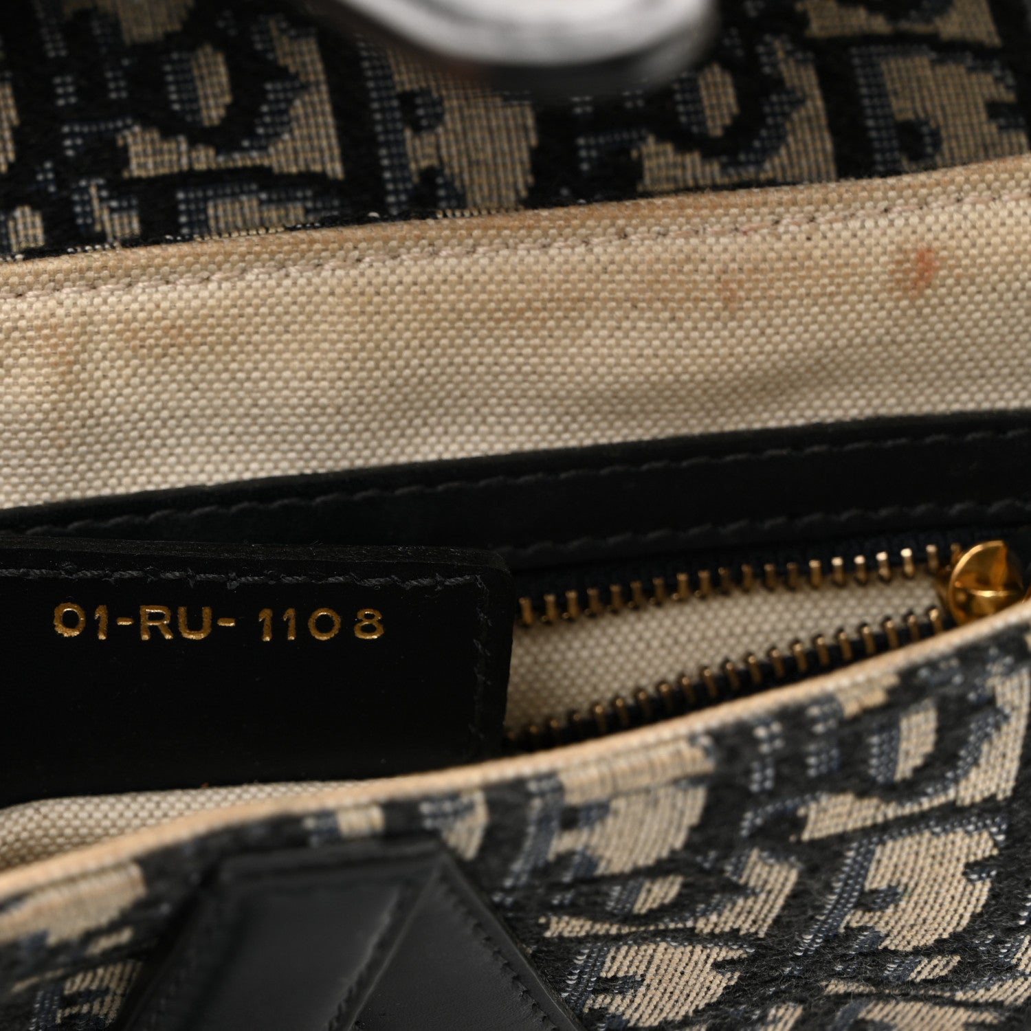 Christian Dior Oblique Saddle Bag Blue