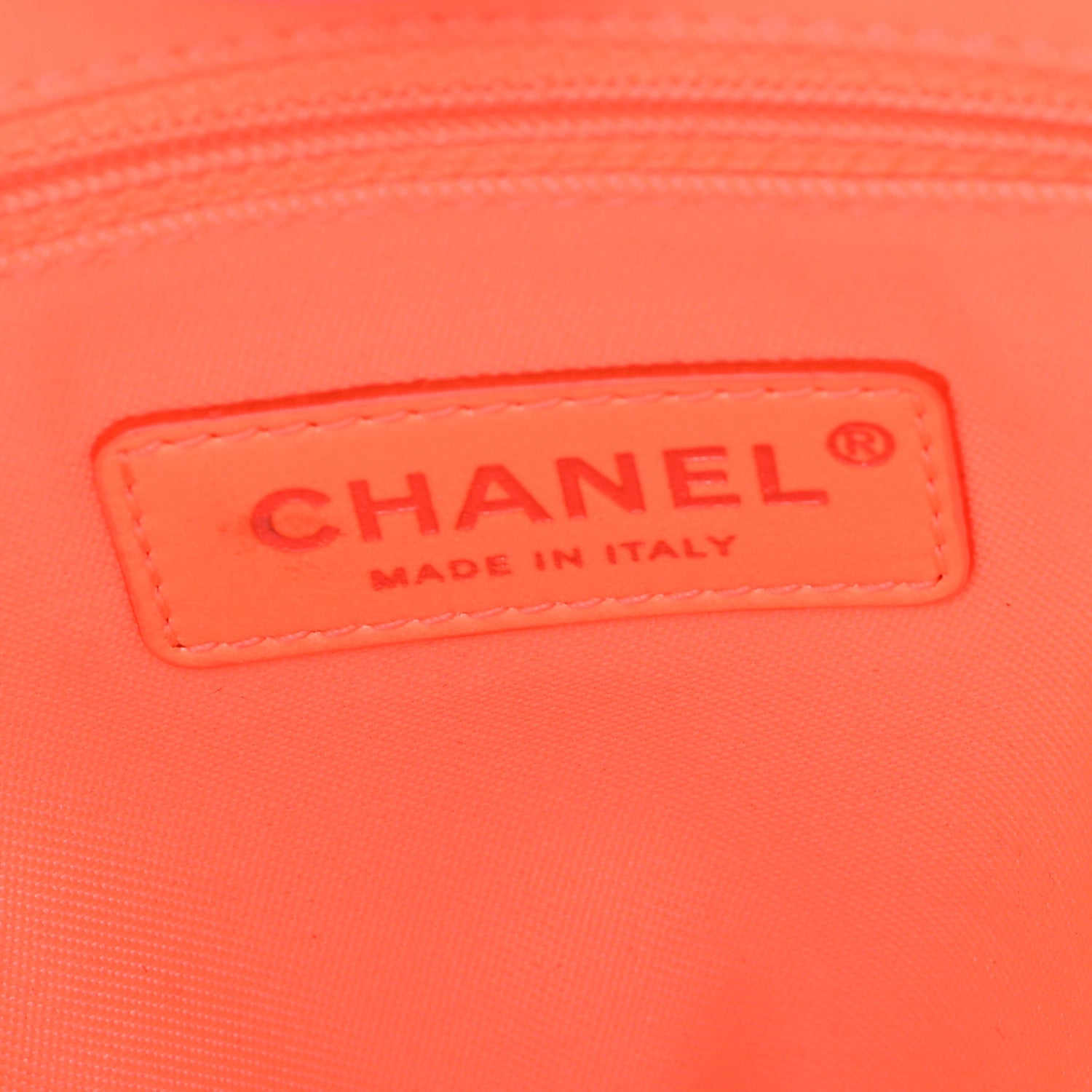 Chanel Canvas Mini Deauville Tote Pink Orange