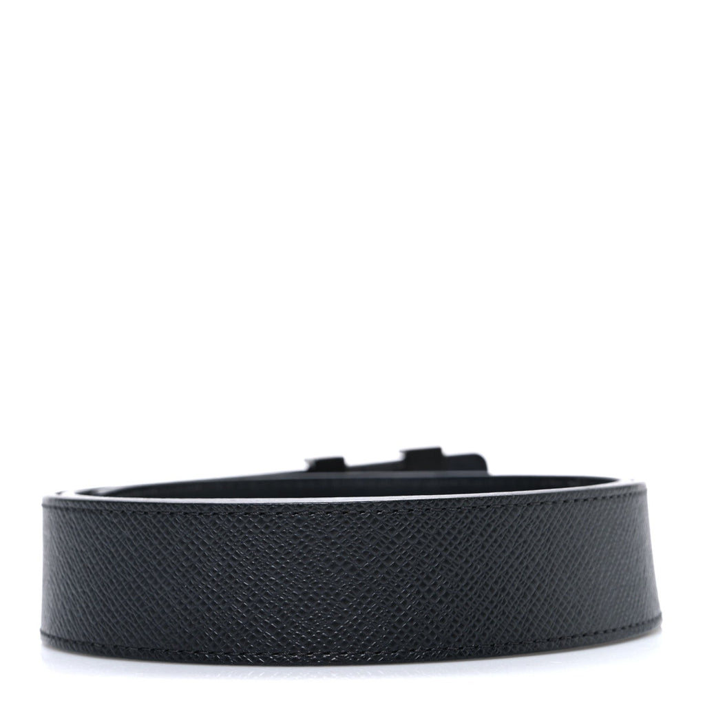 Louis Vuitton Taiga 35mm LV Initiales Belt 85 34 Ardoise
