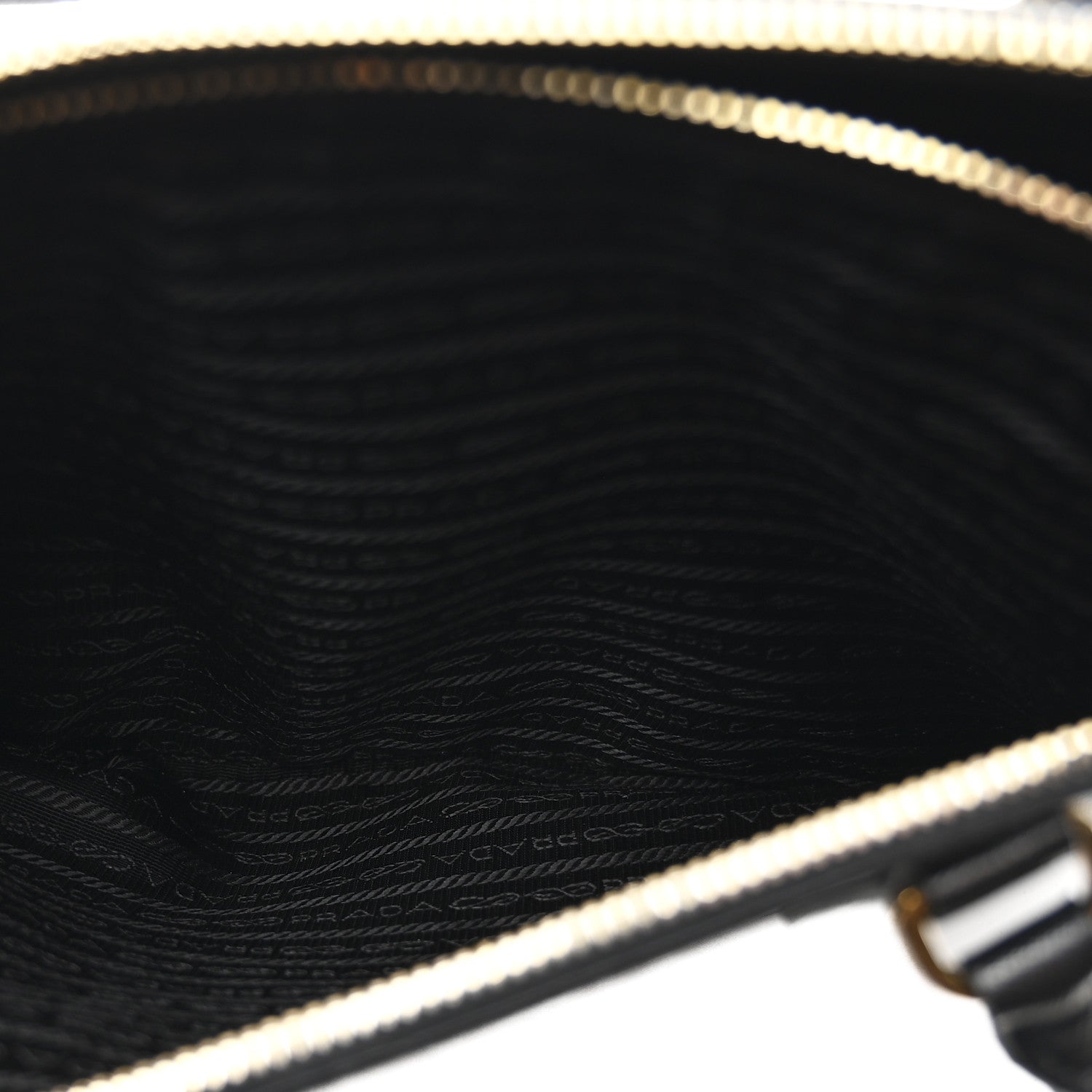 Prada Saffiano Lux Medium Galleria Double Zip Black Black