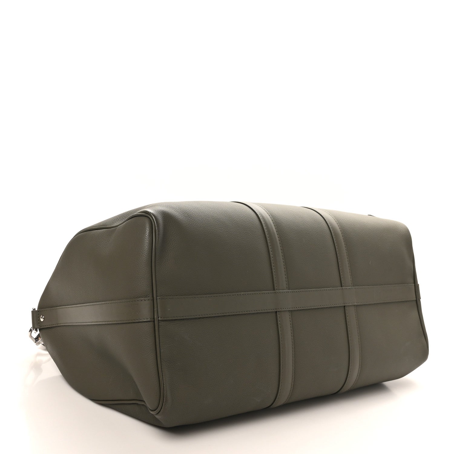 Louis Vuitton Grained Calfskin Aerogram Keepall Bandouliere 50 Khaki