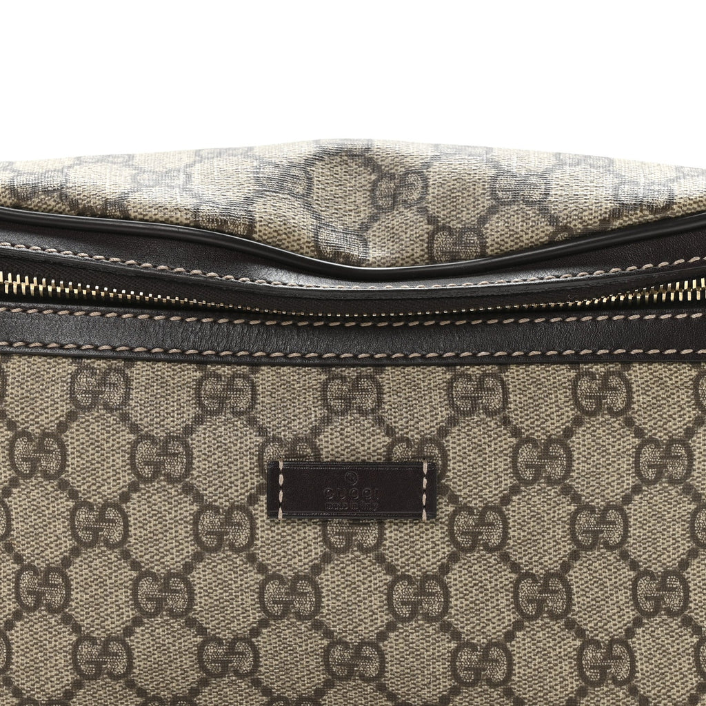 Gucci GG Supreme Monogram Belt Bag Dark Brown