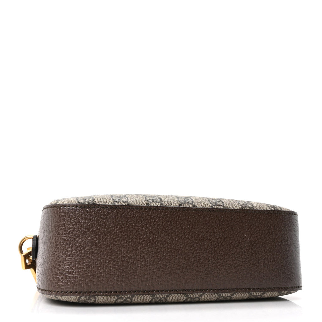 Gucci GG Supreme Monogram Web Neo Vintage Shoulder Bag Beige New Acero Crop