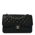 Chanel Caviar Quilted Jumbo Double Flap Black