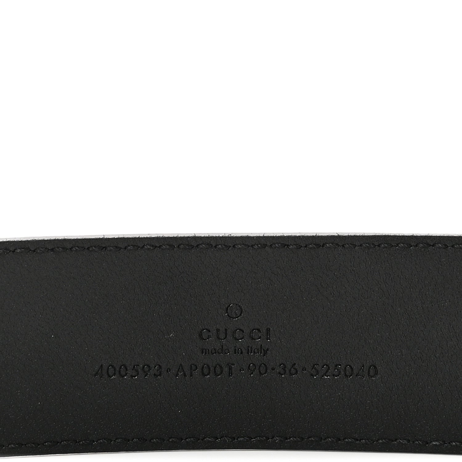 Gucci Calfskin Double G 40mm Belt 90 36 Black