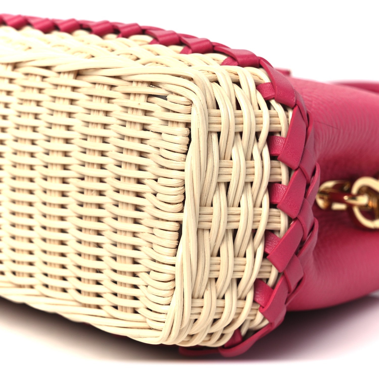 Louis Vuitton Rattan Taurillon Capucines Mini Magenta