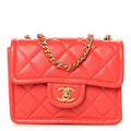 Chanel Caviar Quilted Mini Sweet Classic Flap Red
