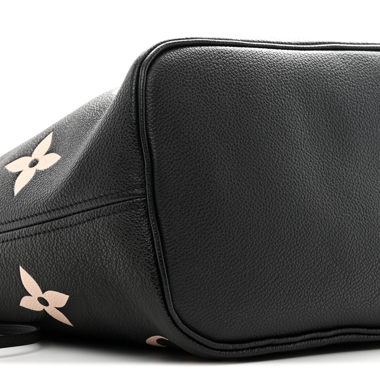 Louis Vuitton Empreinte Monogram Giant Neverfull MM Black Beige