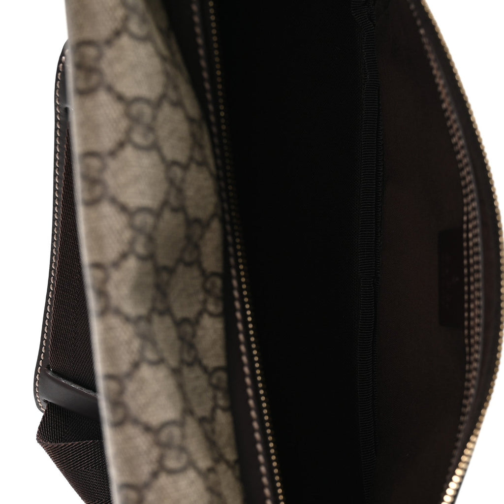 Gucci GG Supreme Monogram Belt Bag Dark Brown