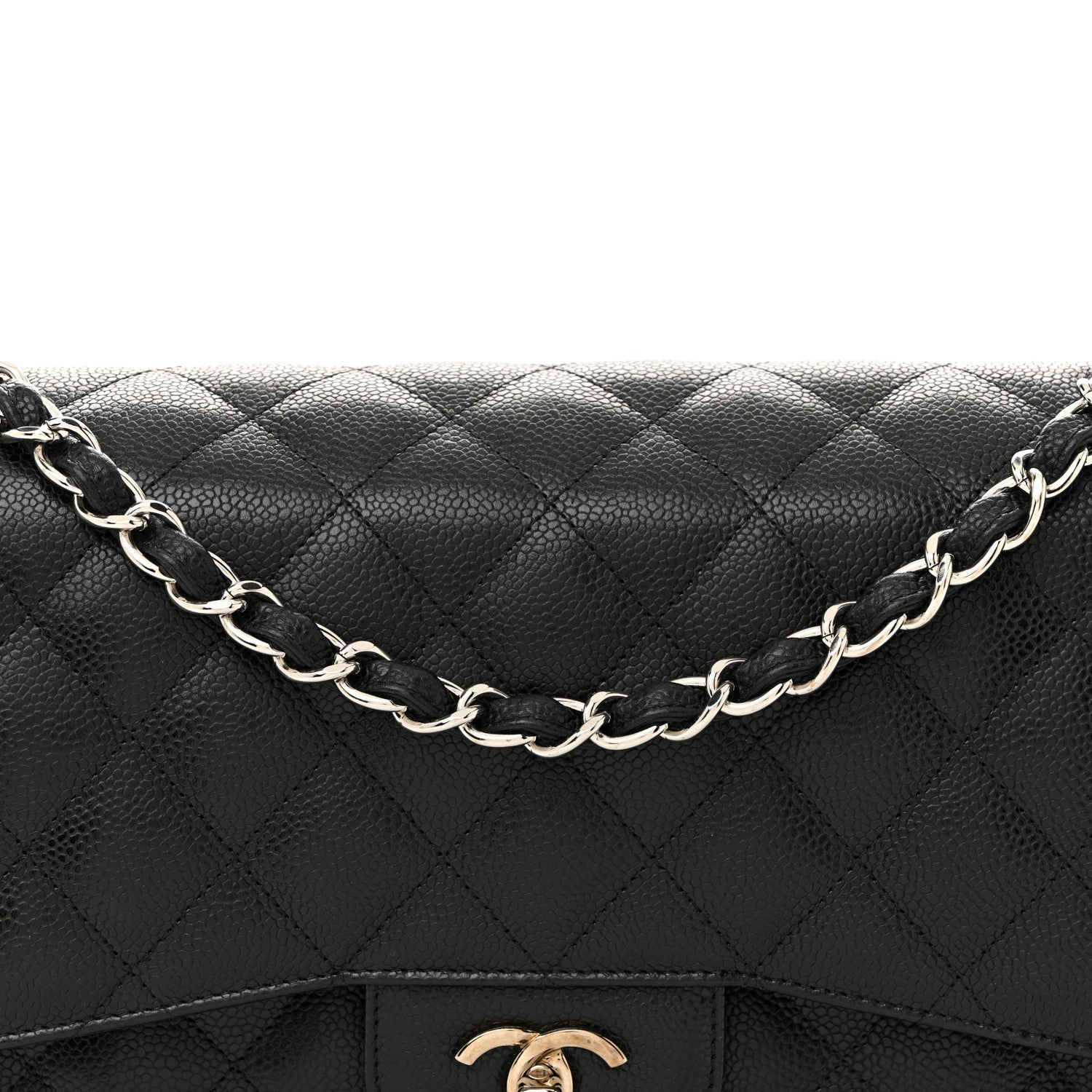 Chanel Caviar Quilted Jumbo Double Flap Black