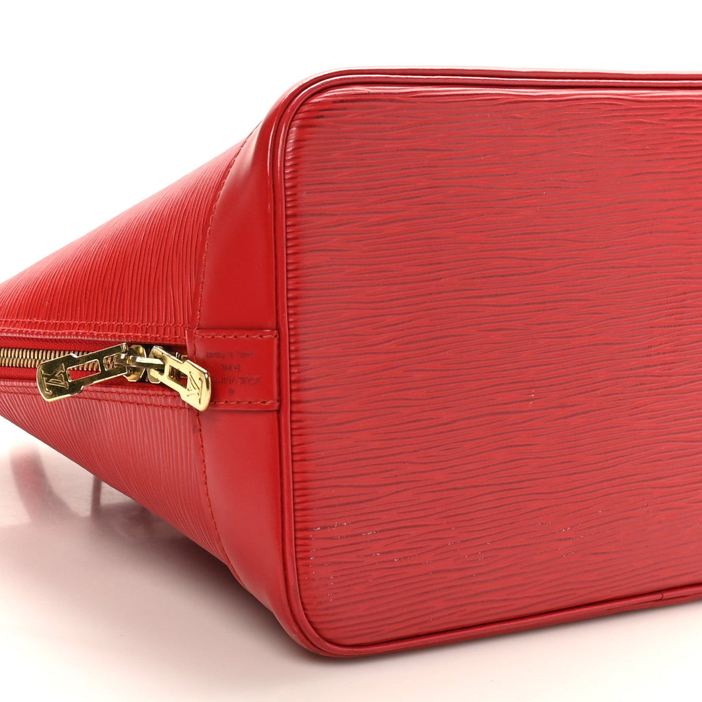 Louis Vuitton Epi Alma PM Castillan Red