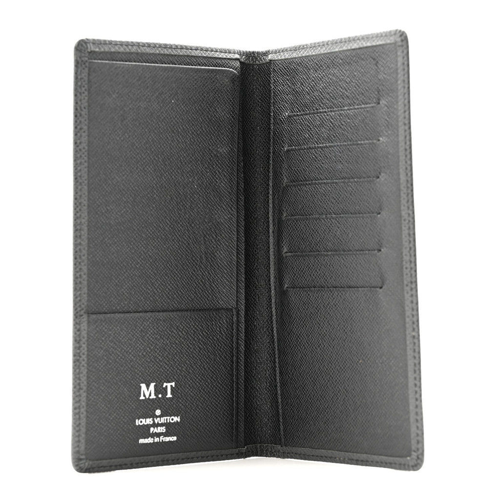 Louis Vuitton Taiga Brazza Wallet Black