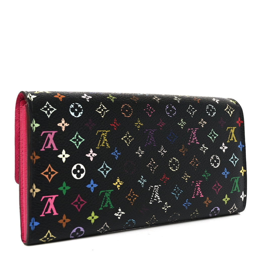 Louis Vuitton Monogram Multicolor Sarah Wallet Black Grenade