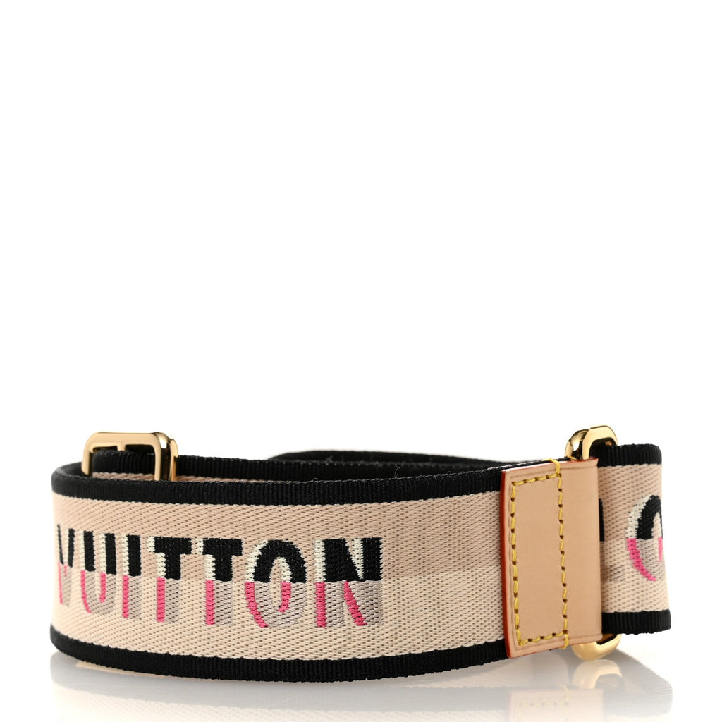 Louis Vuitton Jacquard Speedy Bandouliere 20 Shoulder Strap Black