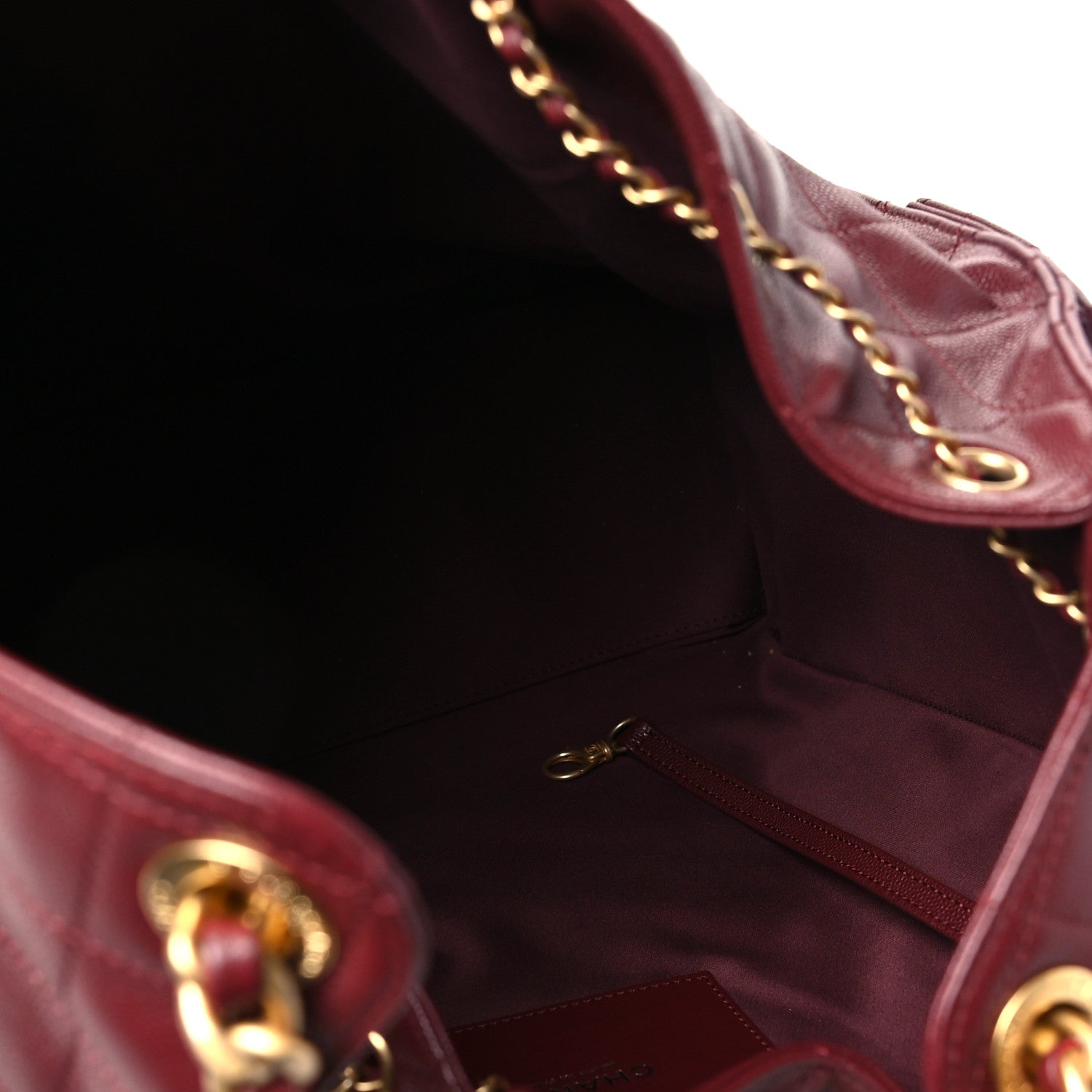 Chanel Caviar Quilted Medium Chanel 25 Handbag Burgundy