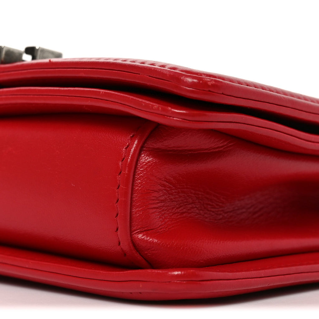 Chanel Galuchat Stingray Small Boy Flap Red