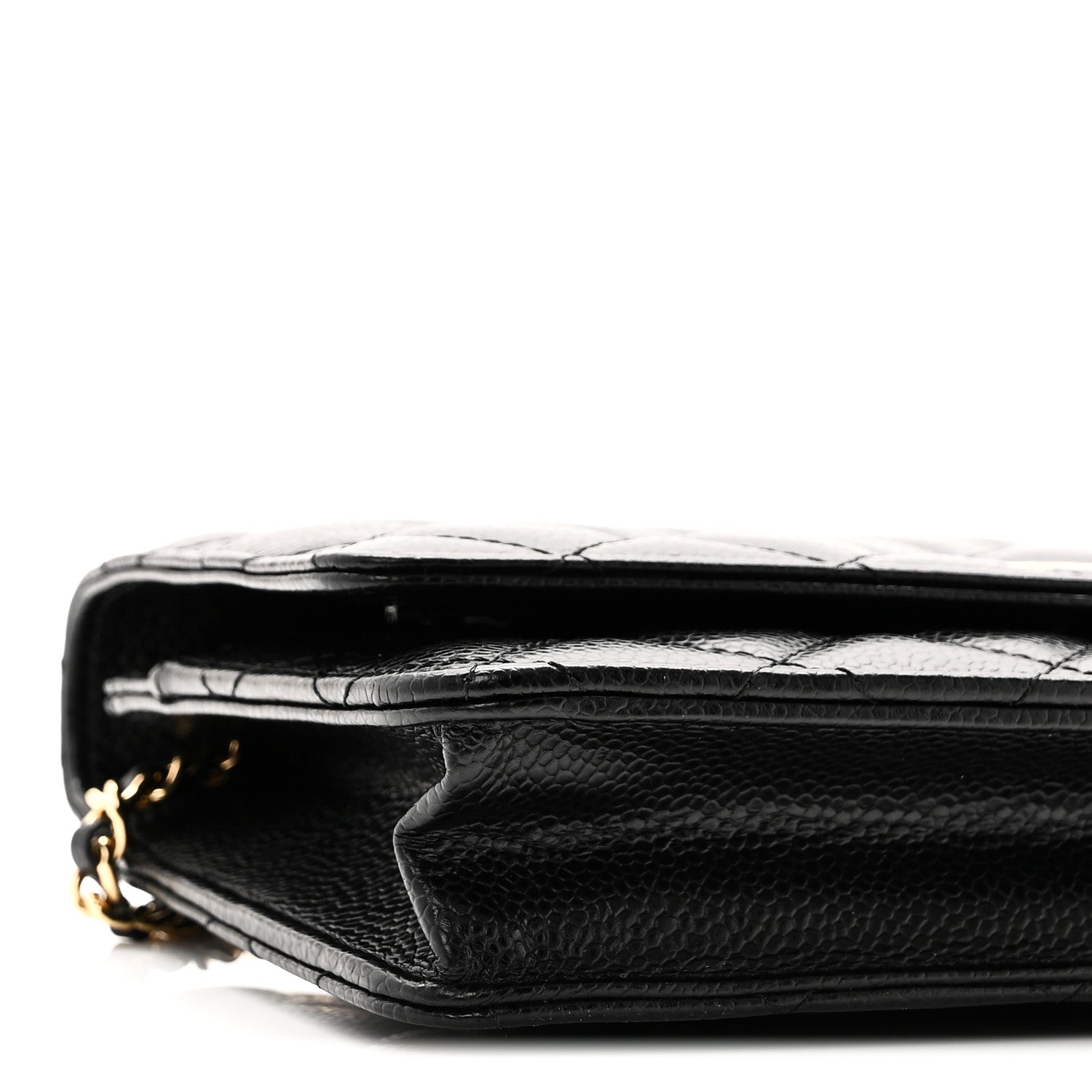 Chanel Caviar Quilted Wallet on Chain WOC Black