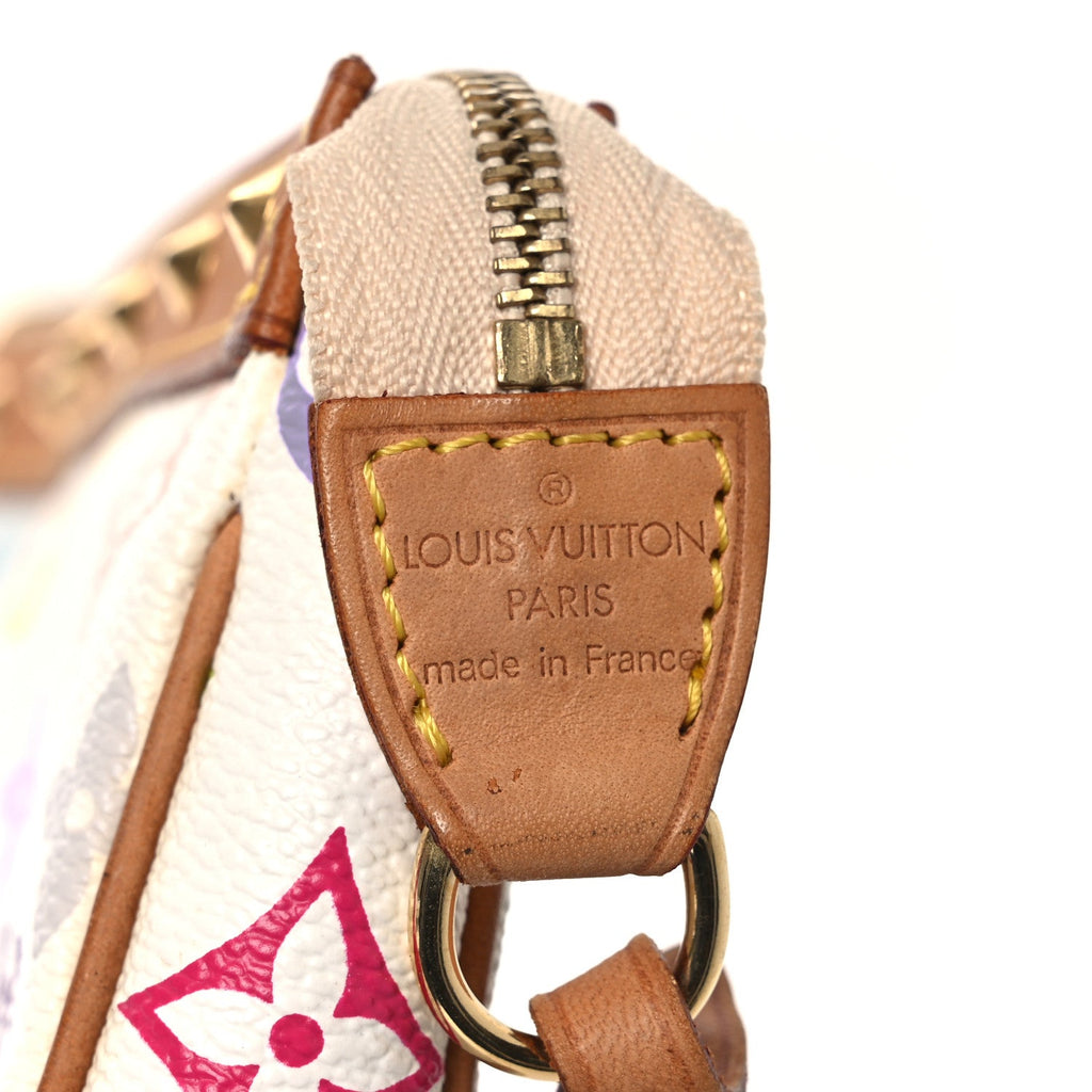 Louis Vuitton Monogram Multicolor Pochette Accessories White
