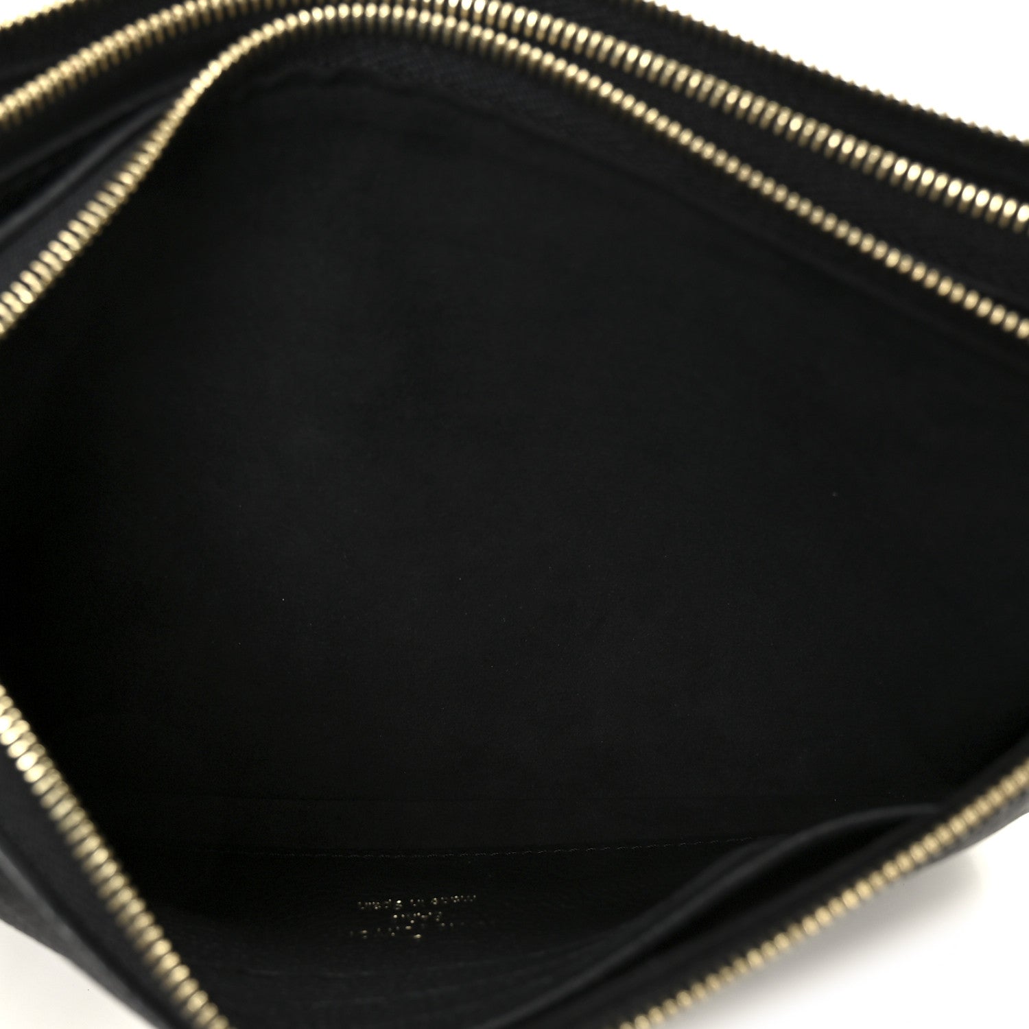 Louis Vuitton Empreinte Double Zip Pochette Black