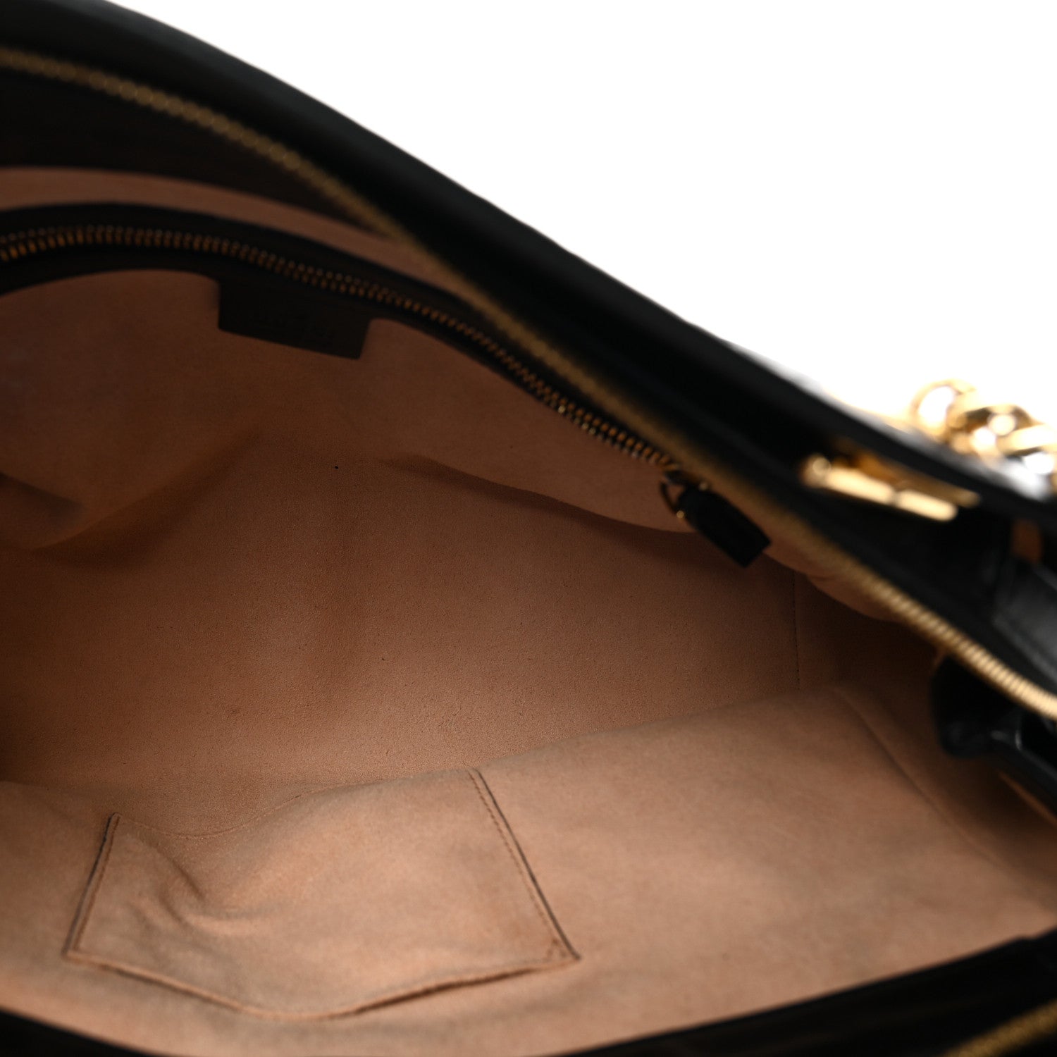Gucci Guccissima Signature Medium Shoulder Tote Bag Black