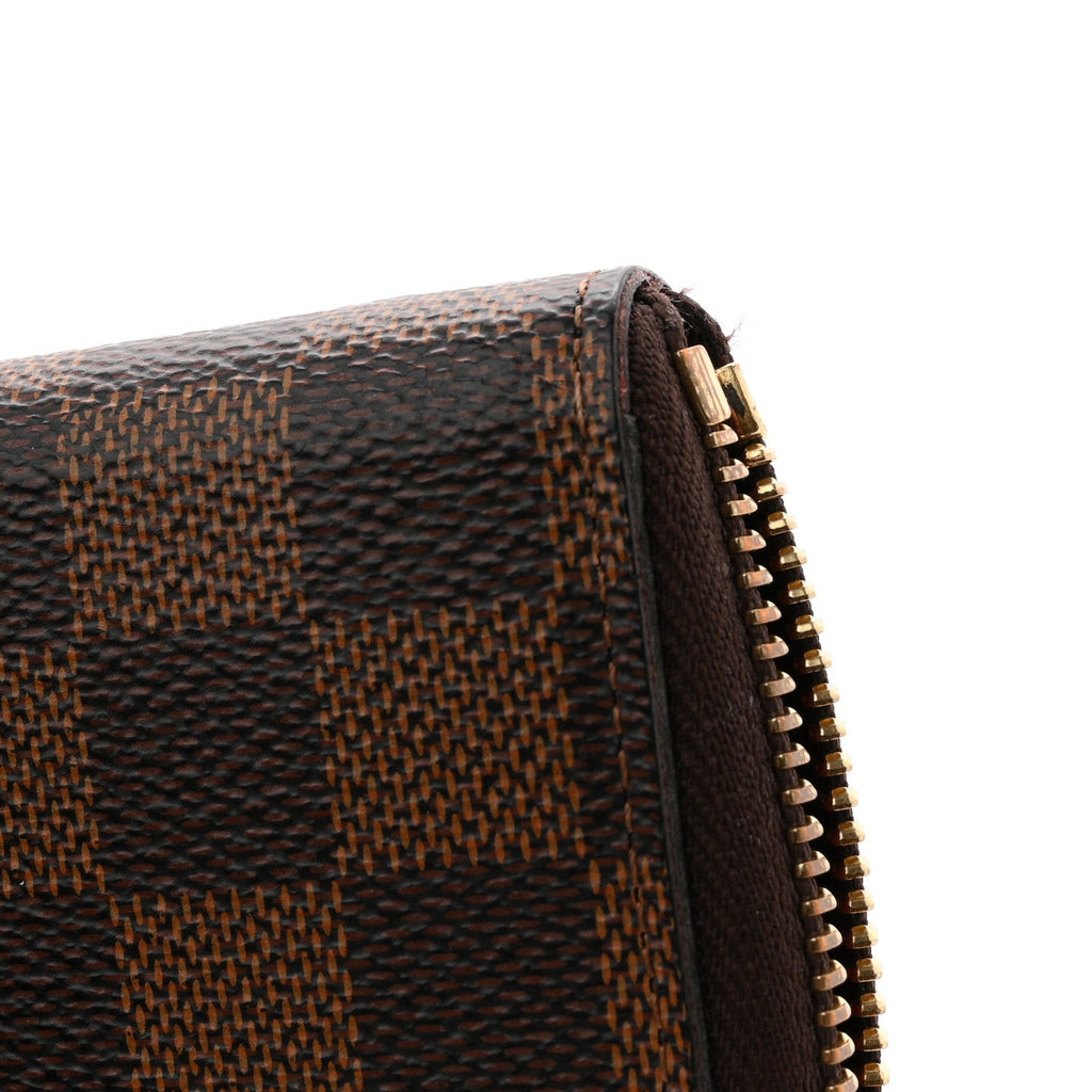 Louis Vuitton Damier Ebene Clemence Wallet Cherry