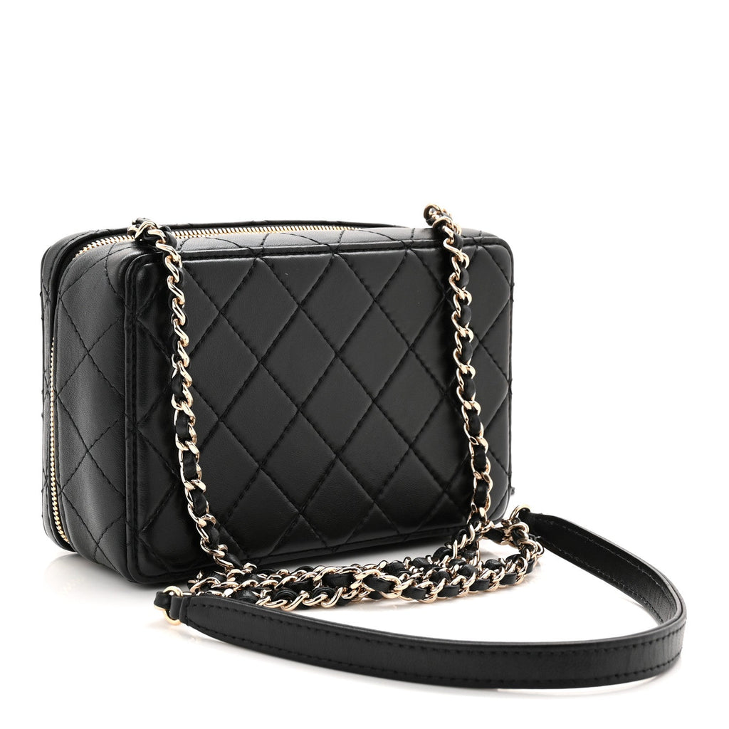 Chanel Lambskin Quilted Coco Click Bag Black