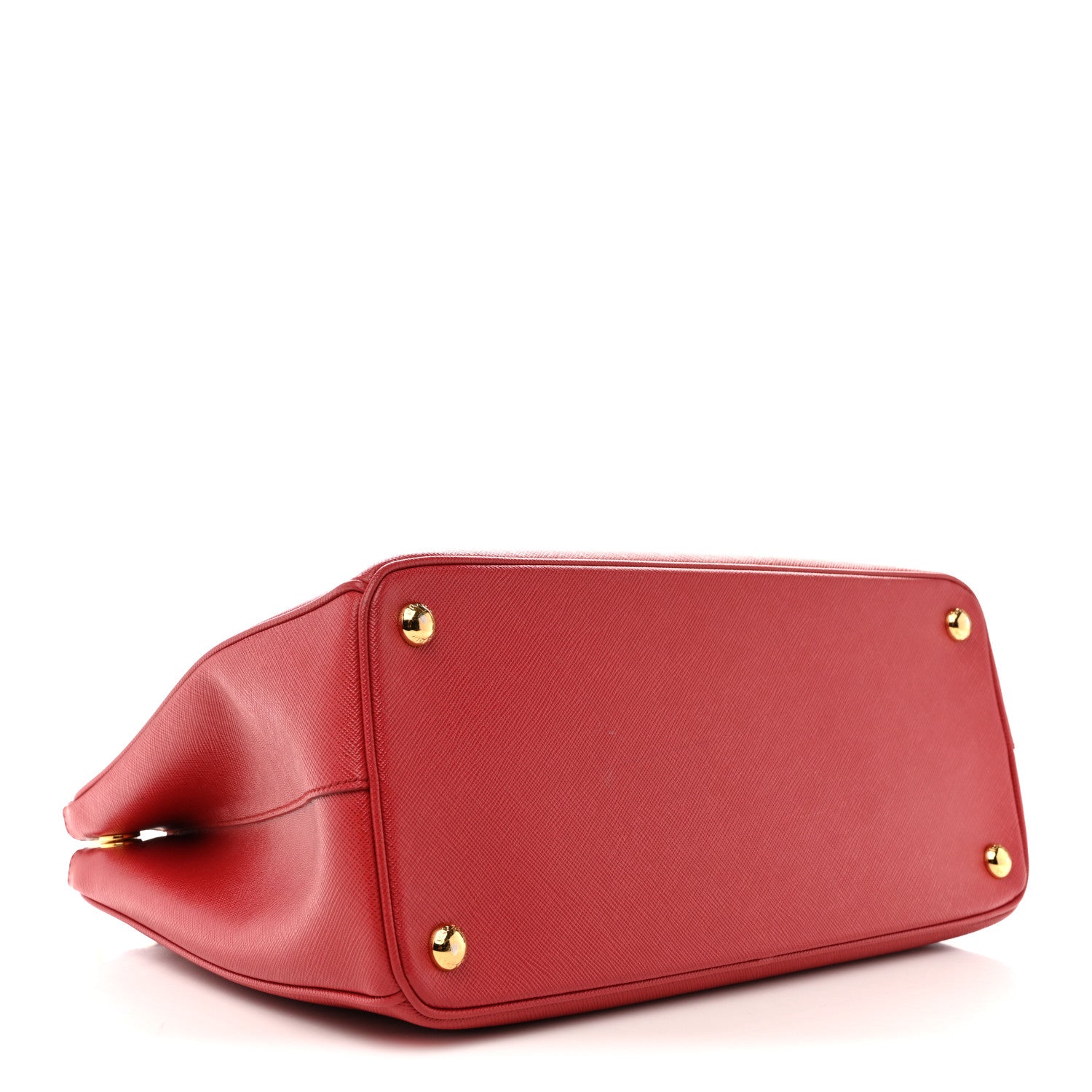 Prada Saffiano Lux Large Galleria Double Zip Tote Fuoco