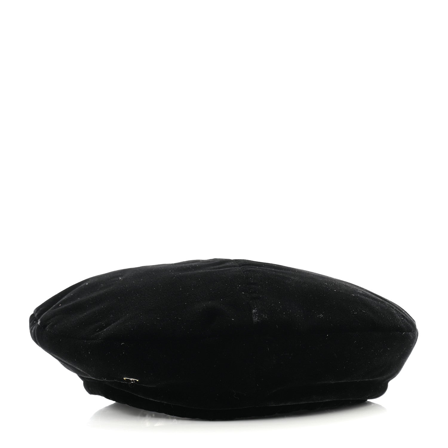 Chanel Velvet Beret Hat S Black