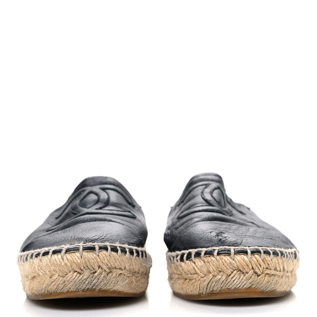 Lambskin CC Espadrilles 36 Black