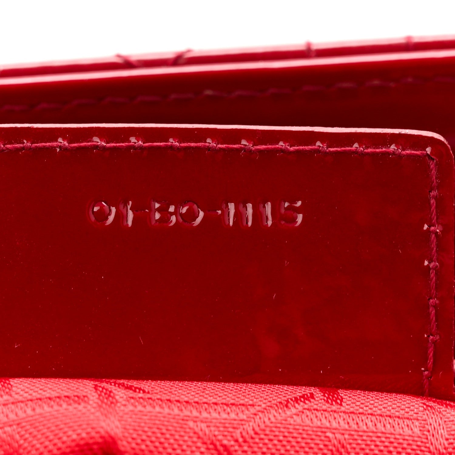 Christian Dior Patent Cannage Medium Lady Dior Red