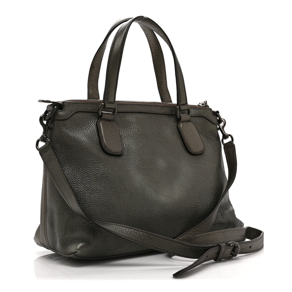 Gucci Metallic Cellarius Calfskin Small Soho Top Handle Satchel Sasso