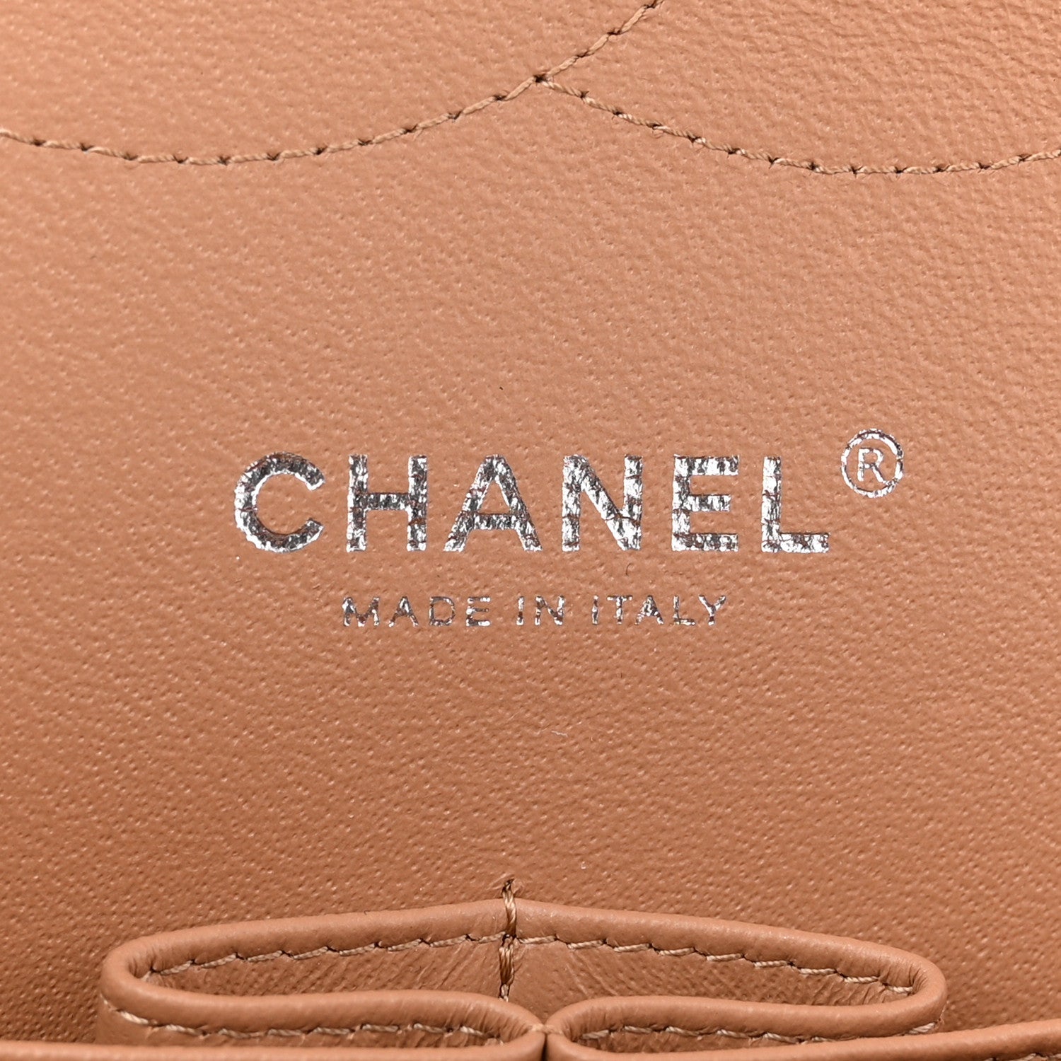 Chanel Patent Quilted Jumbo Double Flap Light Brown