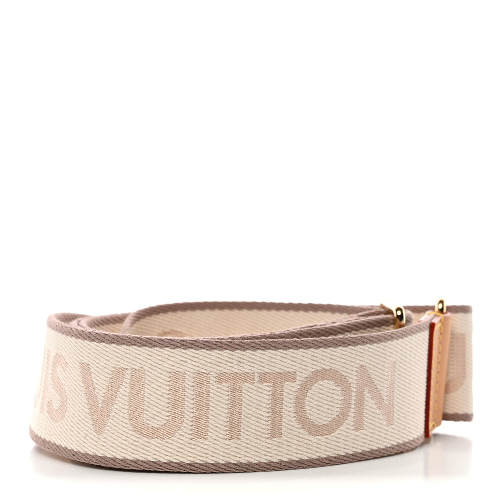 Louis Vuitton Jacquard Diane Shoulder Strap Creme Beige