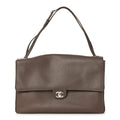 Chanel Grained Calfskin Souplissimo Maxi Flap Light Brown