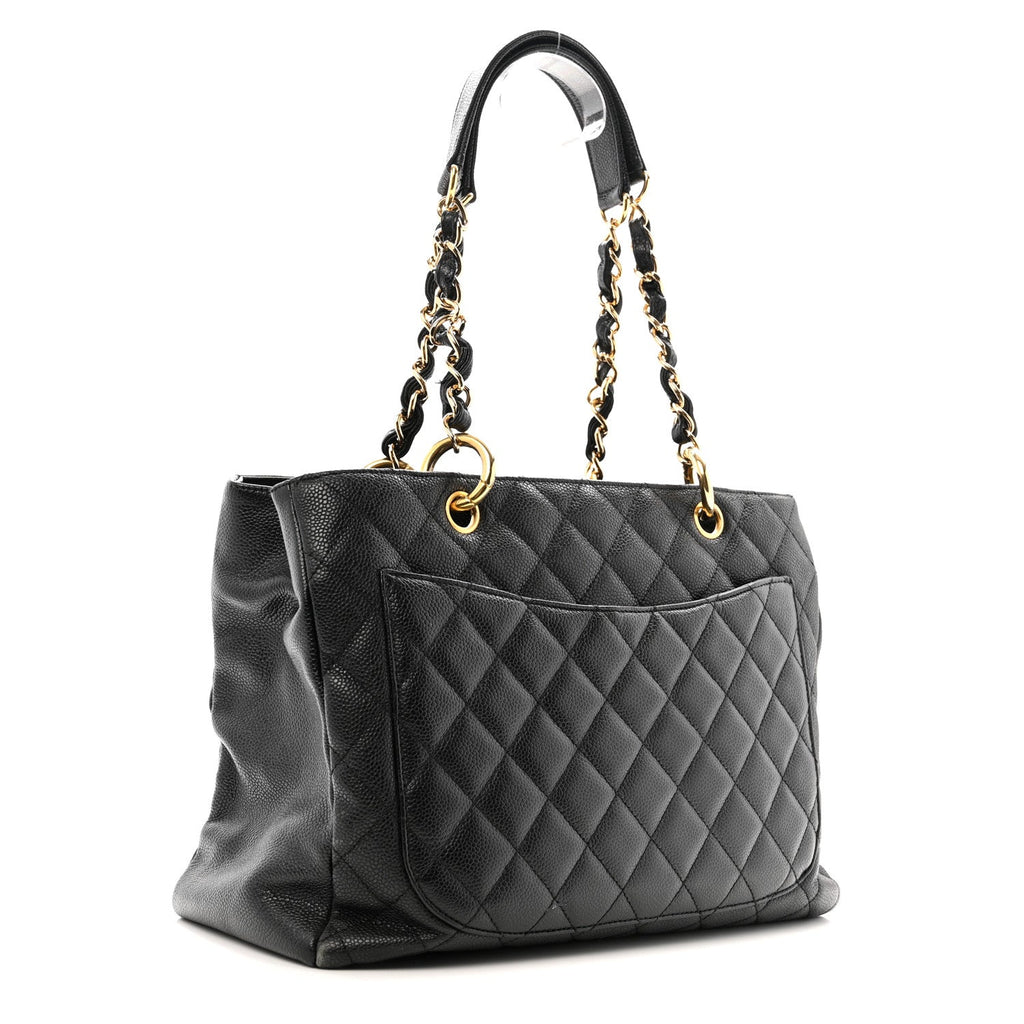 Chanel Caviar Quilted Grand Shopping Tote GST Black