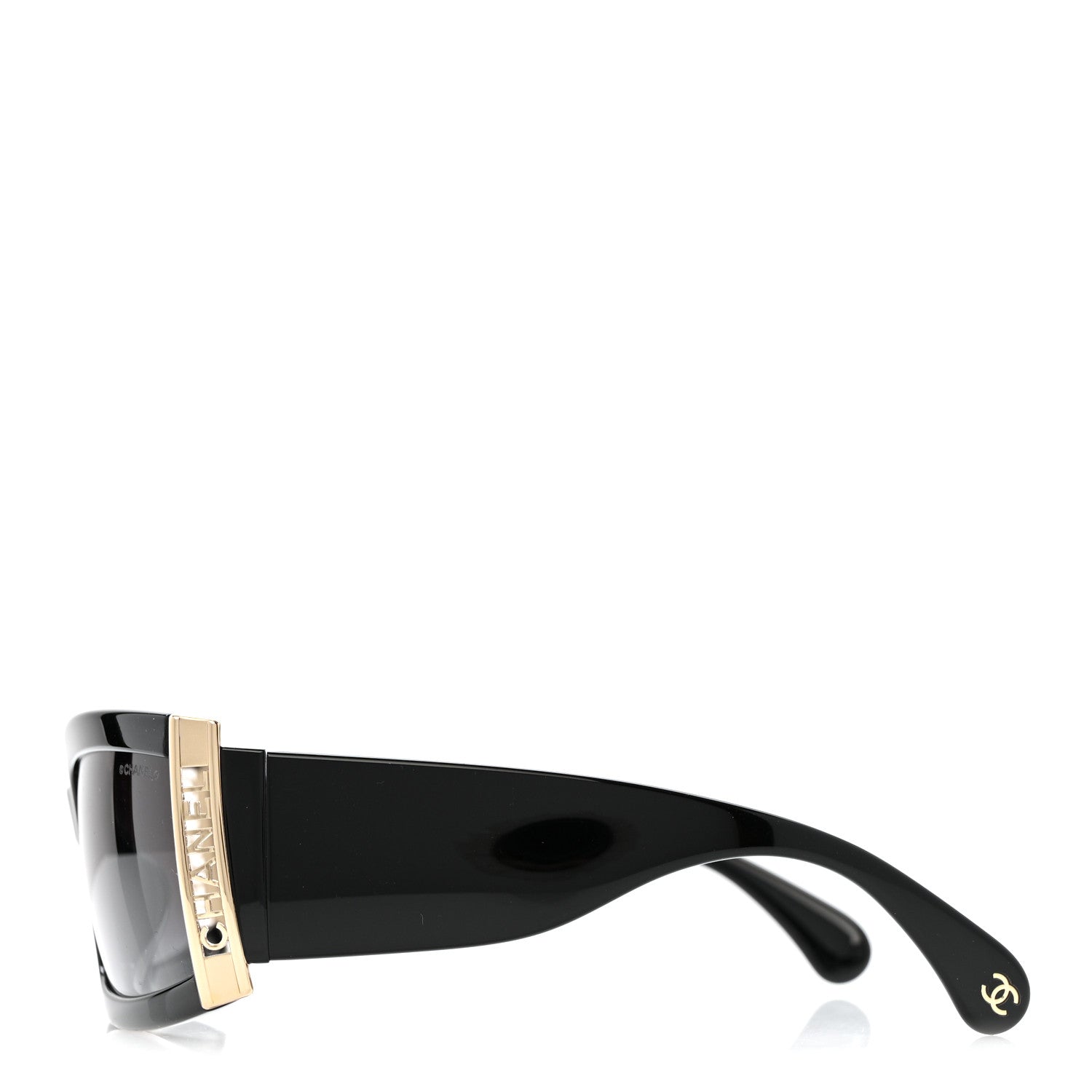 Acetate Rectangle Sunglasses 71546 Black