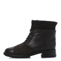 Chanel Suede Calfskin Shearling Cap Toe CC Short Boots 39 Brown