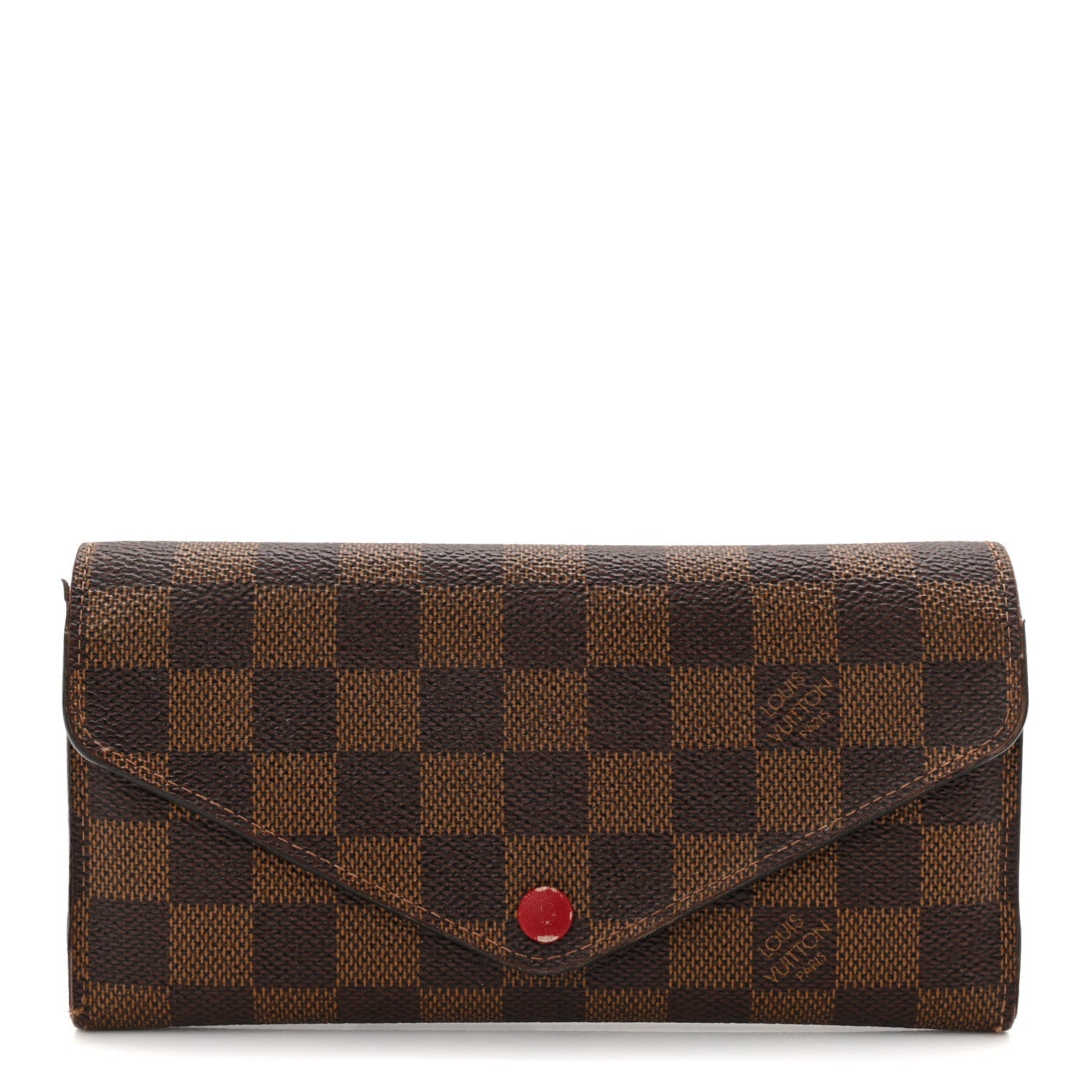 Louis Vuitton Damier Ebene Josephine Wallet Red