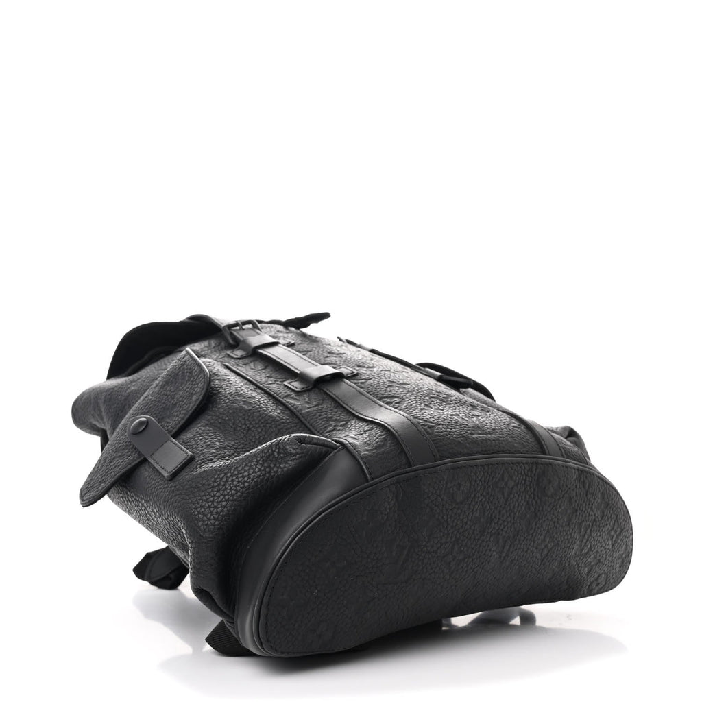Louis Vuitton Taurillon Monogram Christopher PM Backpack Black